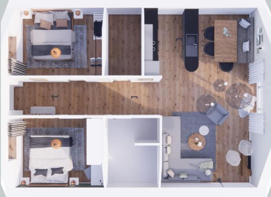Der Schuppen Apartment Mildstedt Bagian luar foto